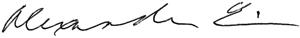 Alexander E. Colvin signature