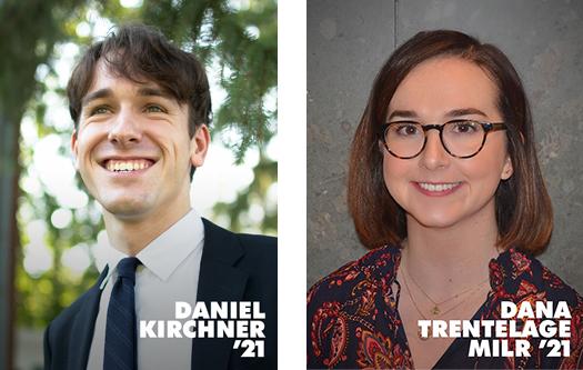 Daniel Kirchner ’21 and Dana Trentelage, MILR ’21