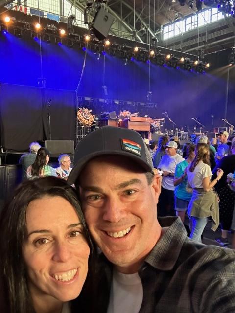 Robert Klein at the Grateful Dead concert in Barton Hall