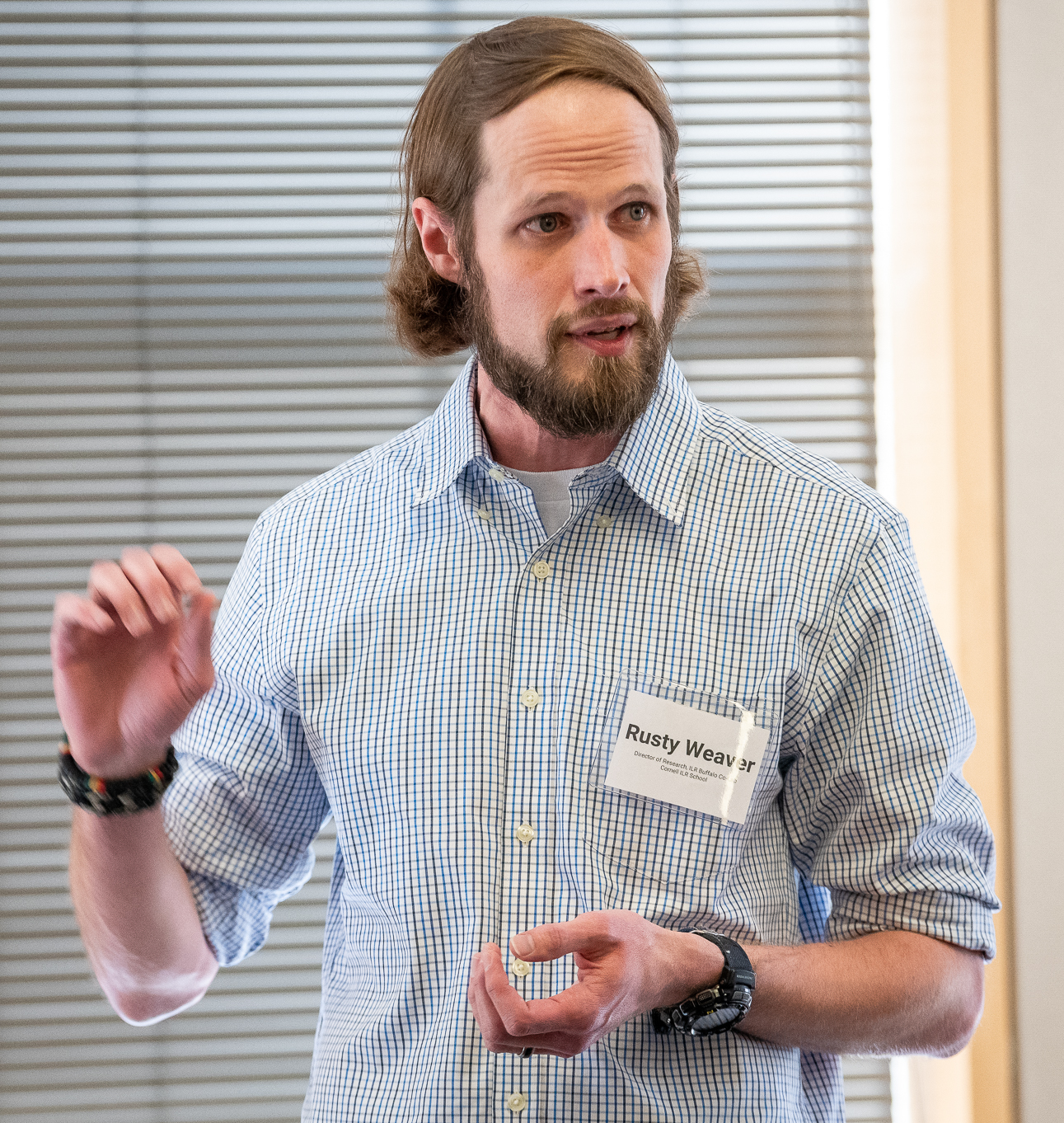 Rusty Weaver presenting at the CAROW launch event.