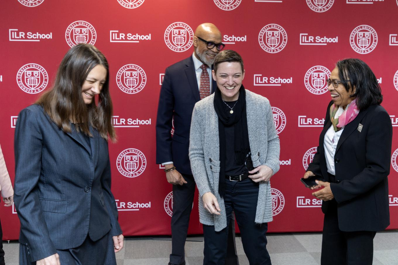 Group of people laughing together