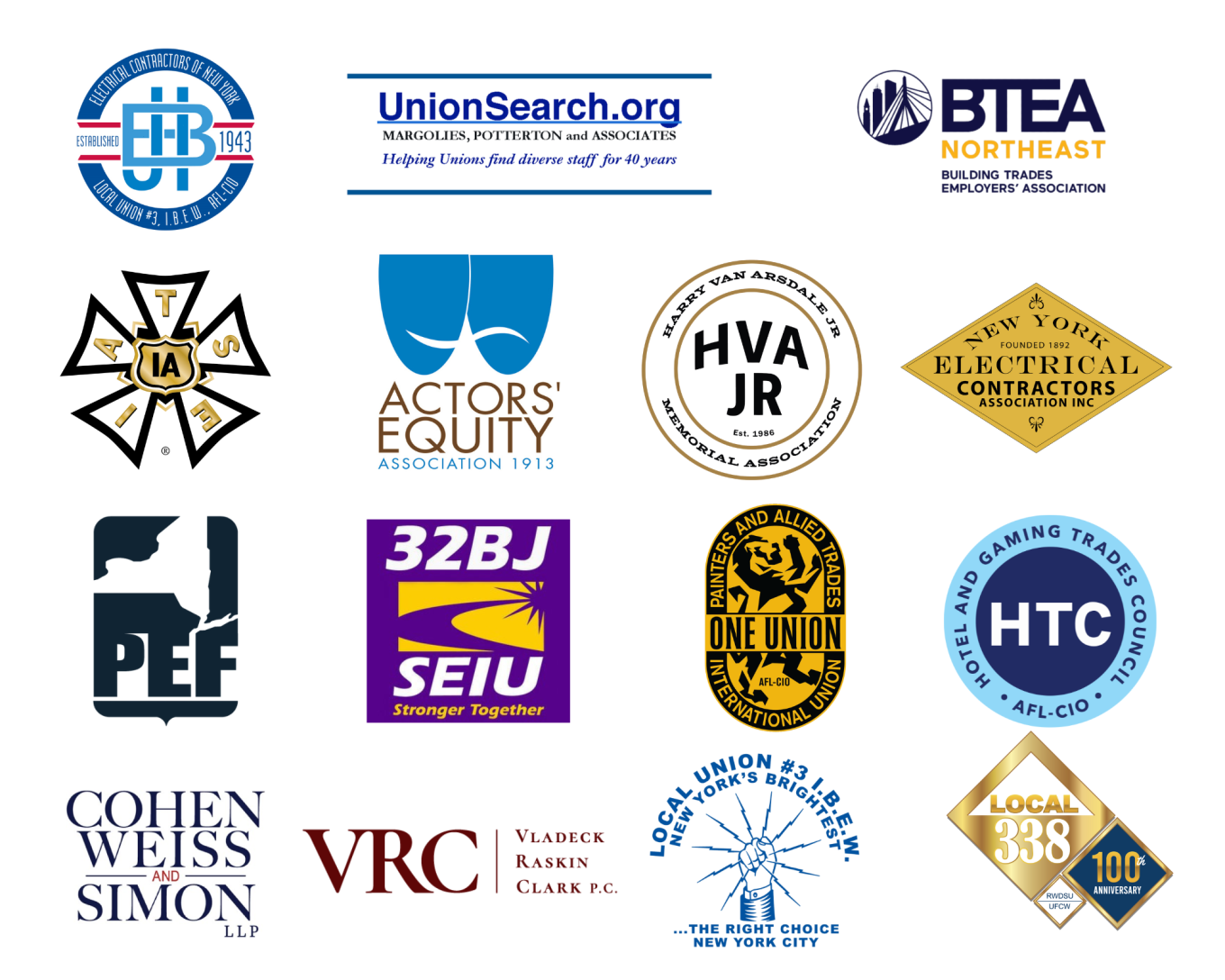 Sponsorship logos for Lois Gray initiative