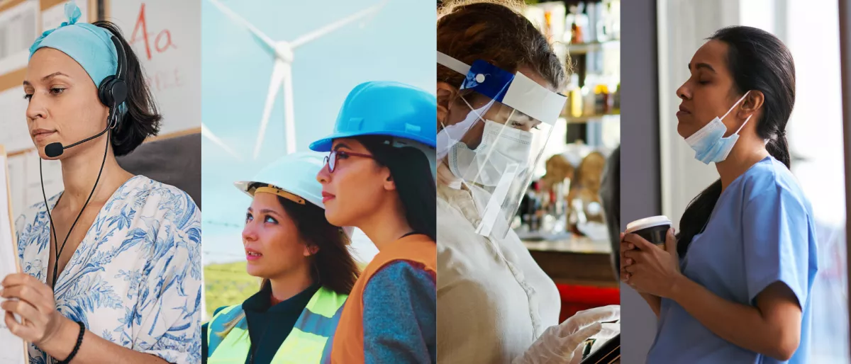 Women working during the pandemic
