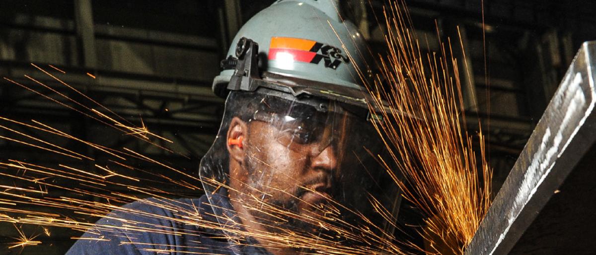 An industrial worker