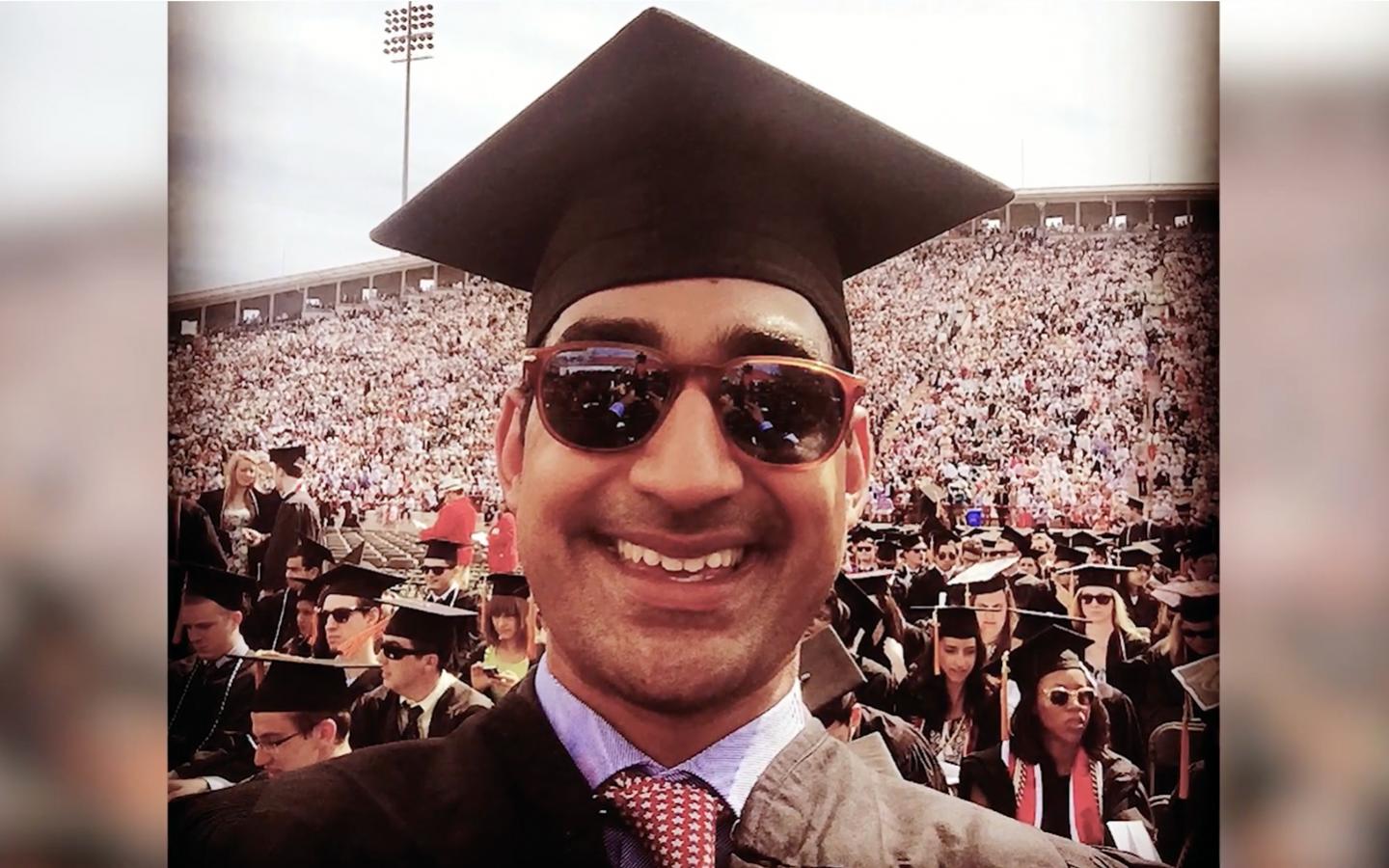 Pranav Sehgal ’15 at his Cornell University graduation ceremony