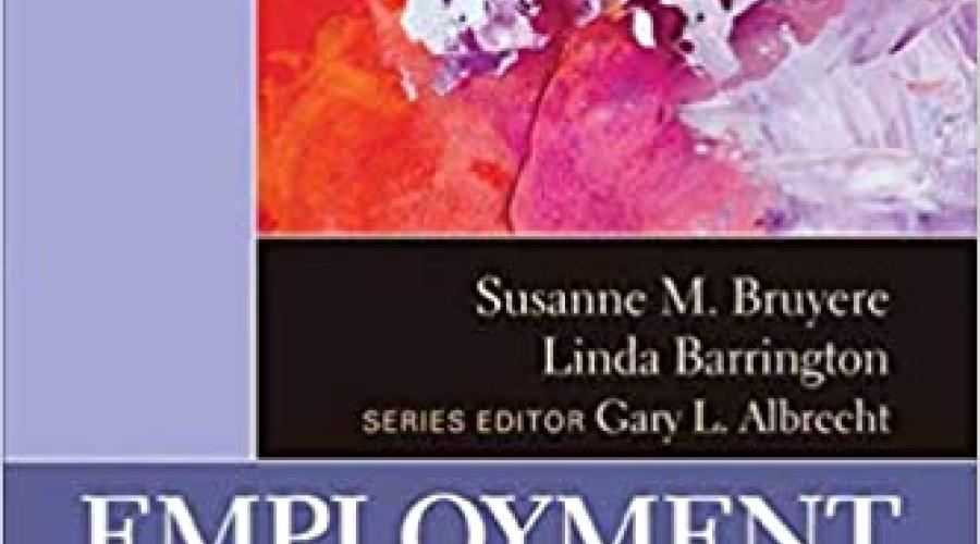 The cover of the book "Employment and Work."