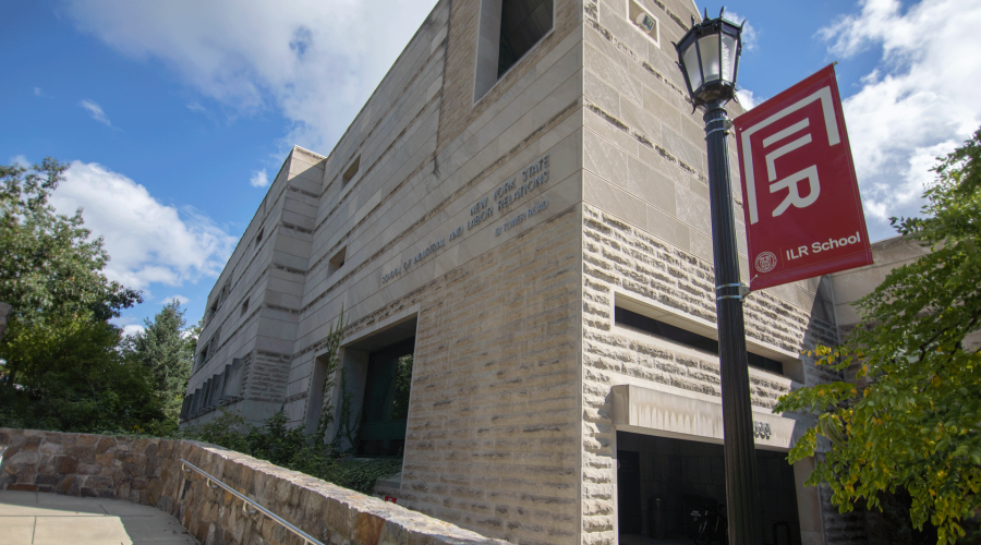 Ives Hall with ILR banner