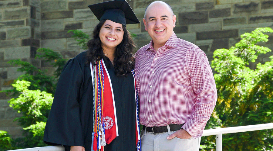 Hannah Schmelkin ‘22 and Marty Schmelkin ’91  