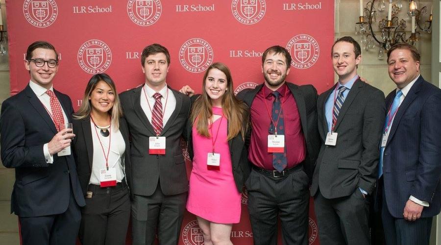 JIm Miller and students at Groat event