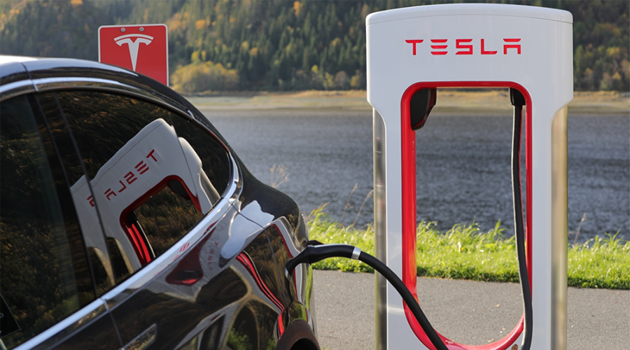 Tesla car charging