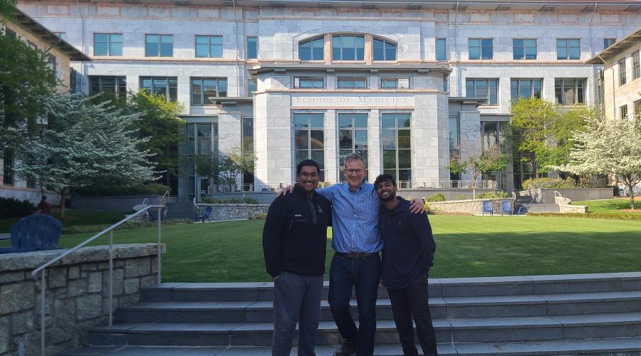 Armands, Praveen, and Devansh at the NDT