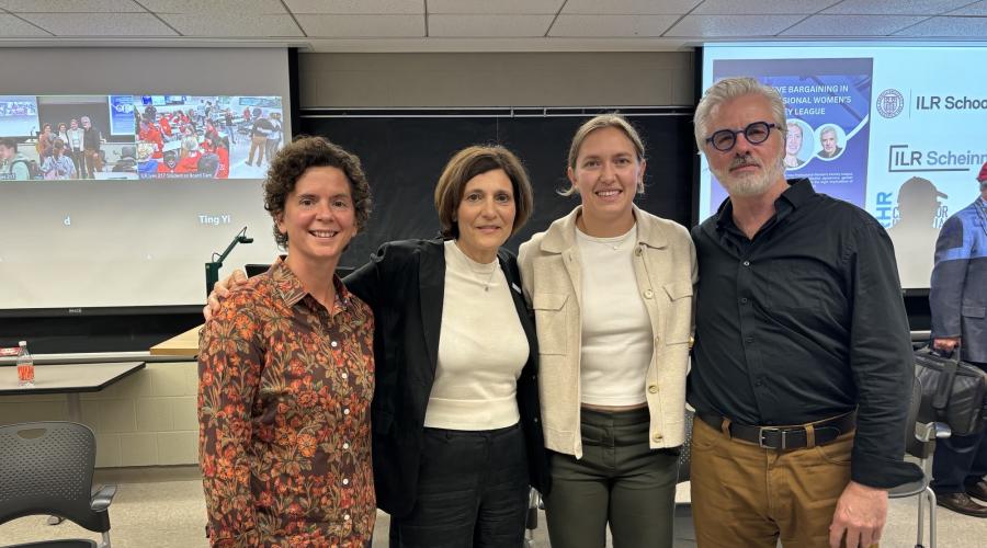 Kelly Pike, ’03, Ph.D. ’14, Digit Murphy, CALS ’83, Brianne Jenner, A&S ’15, and David Doorey
