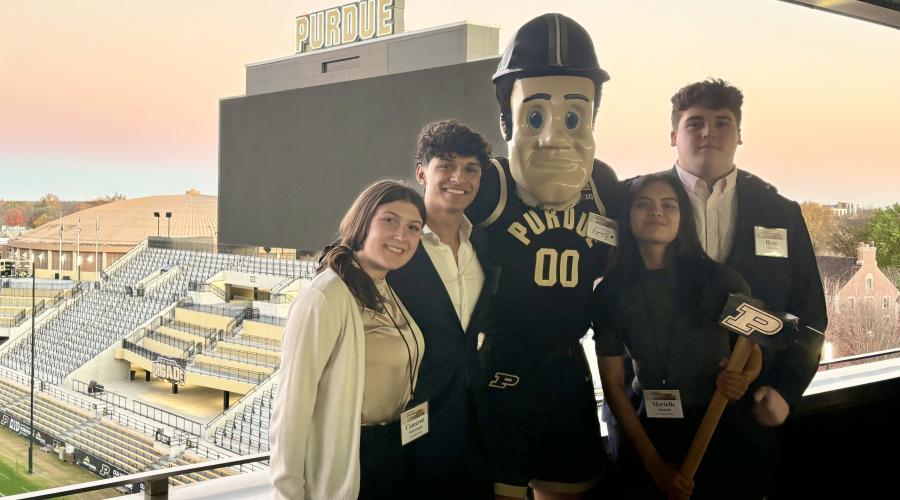Cameron McDonough (ILR '27), Zaki Ahmad (ILR ’28) (who also received the best Q&A award), Morielle Mamaril (ILR '27), and Ryan Ocsman (ILR ’28).