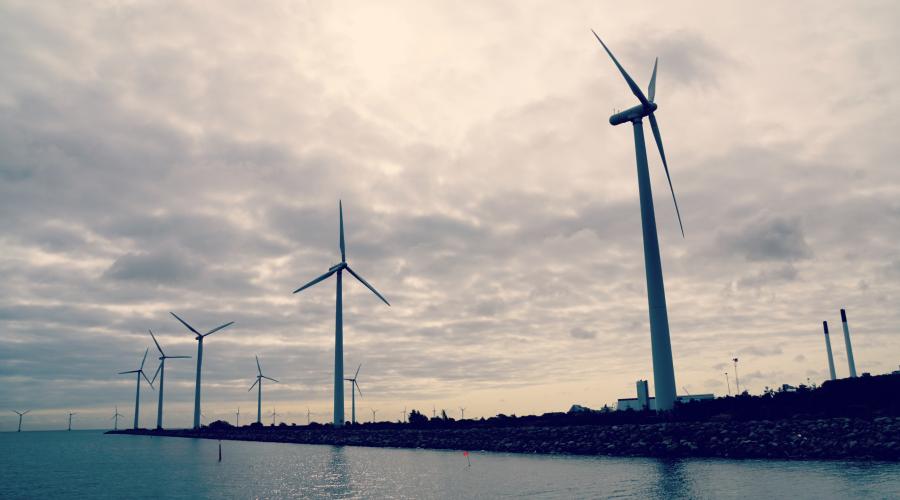 Photos of wind farms in Denmark