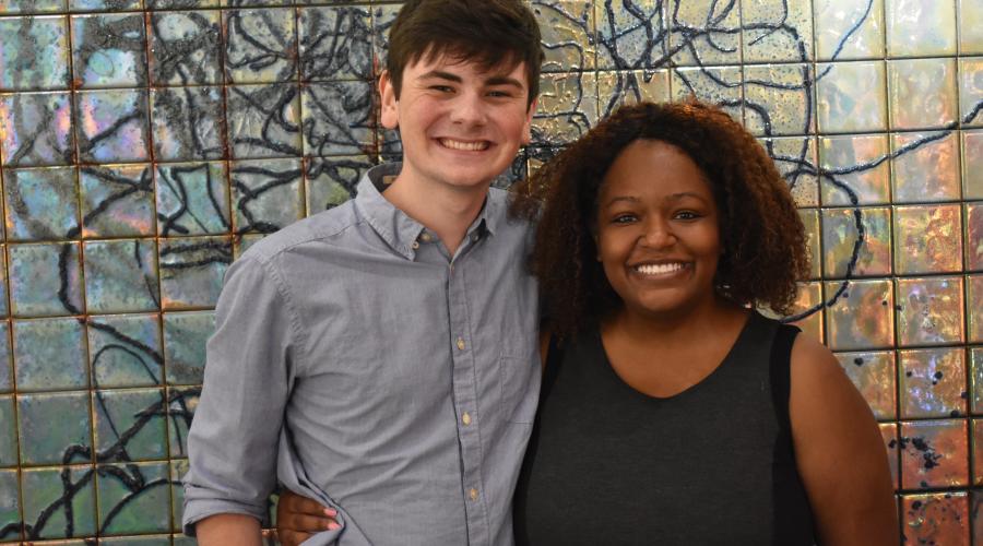 2017 High Road Fellow Joseph Anderson with Franchelle Hart, Executive Director of Open Buffalo