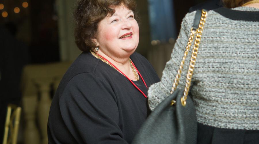 Sandy Lipsky at the 2016 Groat & Alpern Award dinner