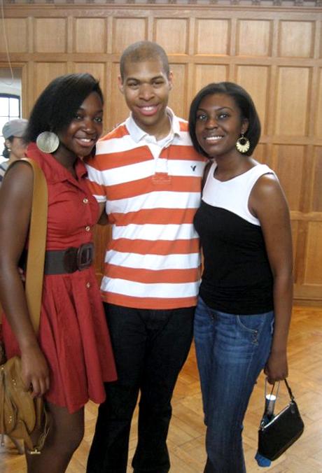 Melanie Stewart ’10 with two friends