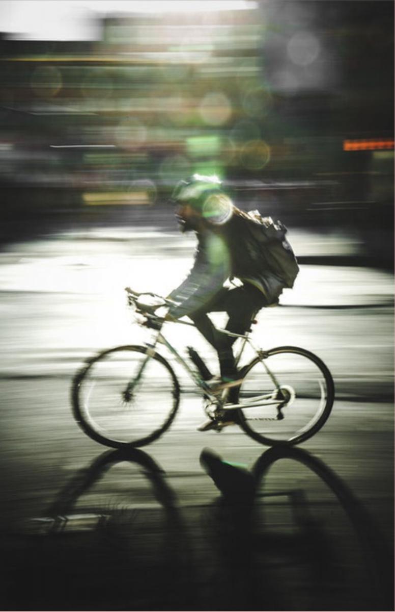 Biker in New York City