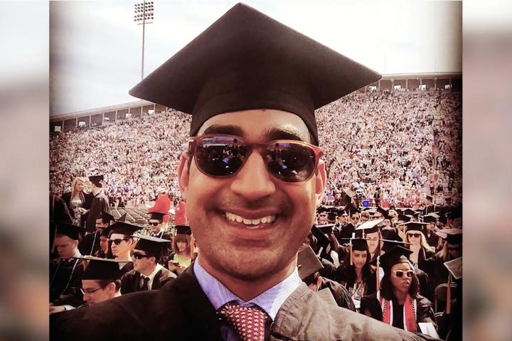 Pranav Sehgal ’15 at his Cornell University graduation ceremony