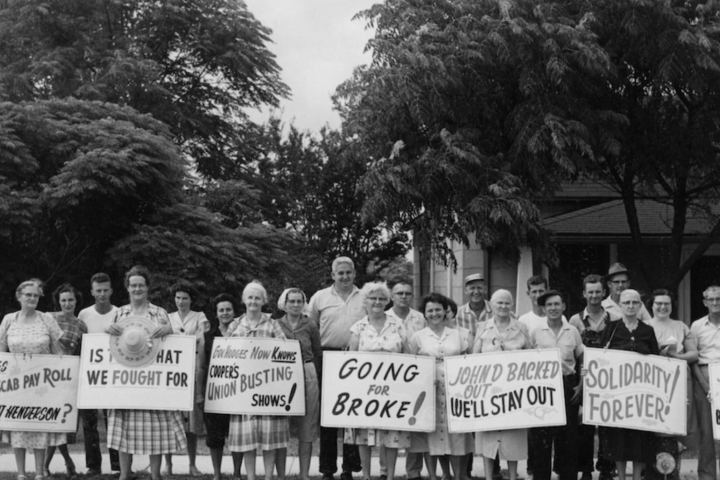 Organizers protesting n the south