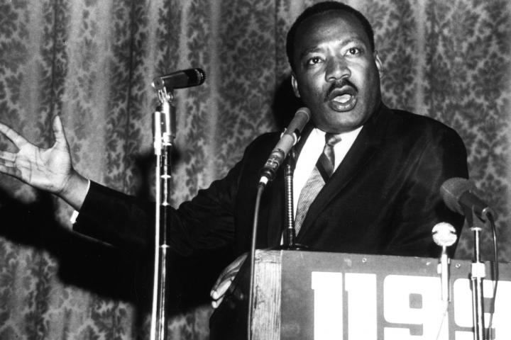 Martin Luther King Jr. speaking at Local 1199 