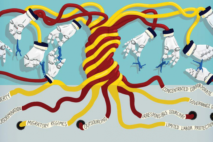 Cover art for Sarosh Kuruvilla's book, “Private Regulation of Labor Standards in Global Supply Chains.”