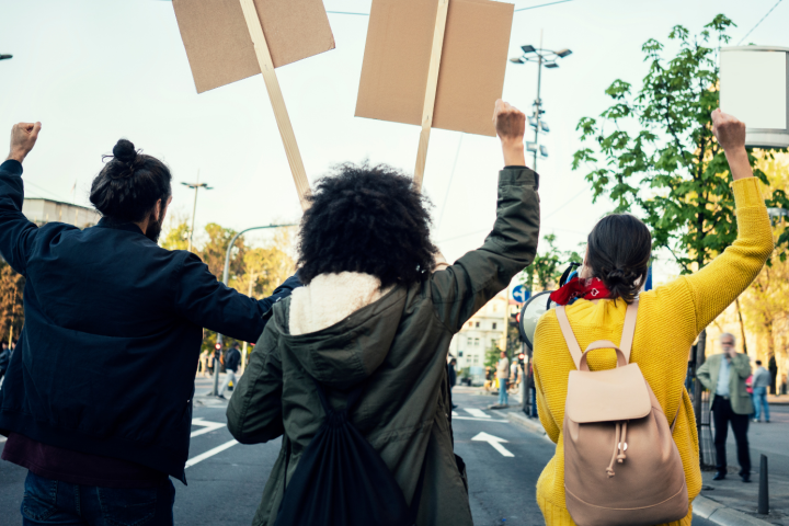 People protesting