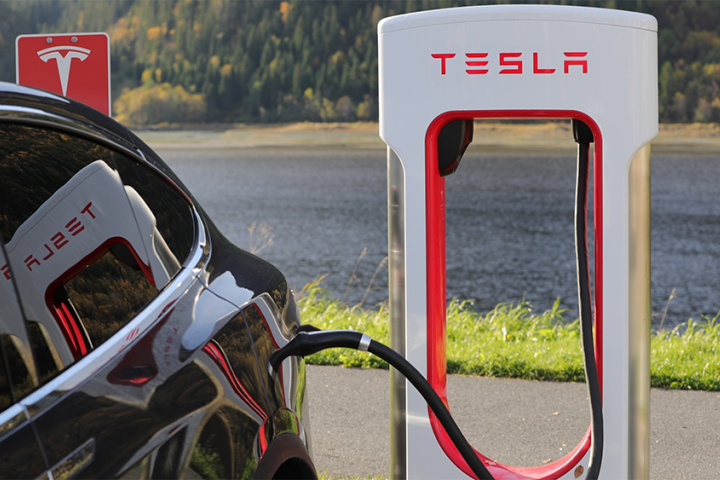 Tesla car charging