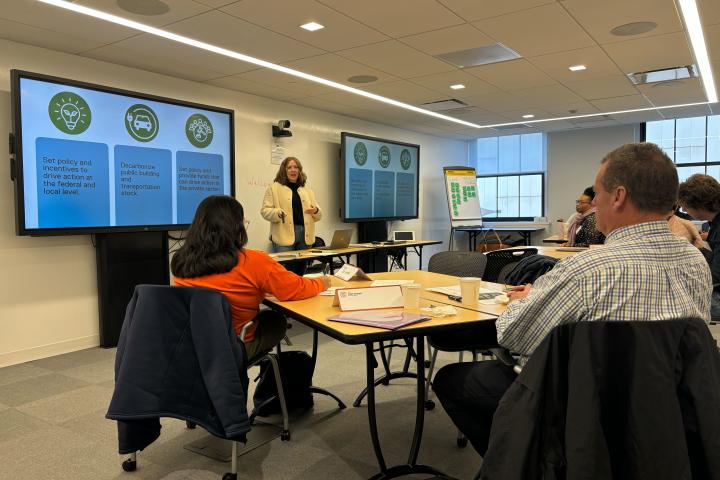 CJI training and education associate facilitating a class