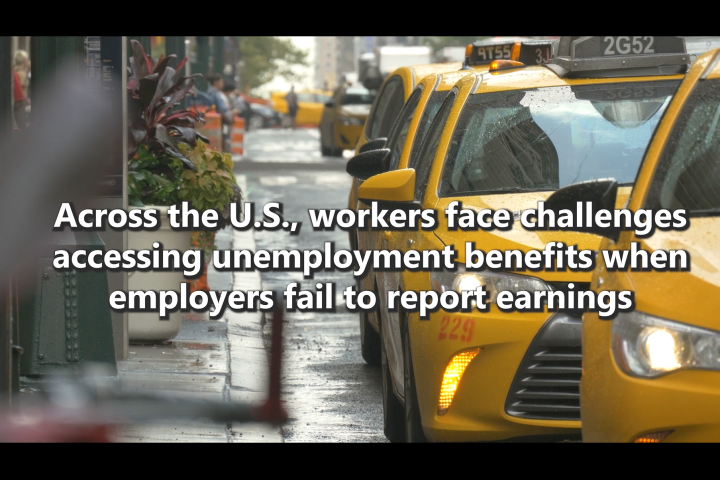 Screenshot from video on worker misclassification in New York State