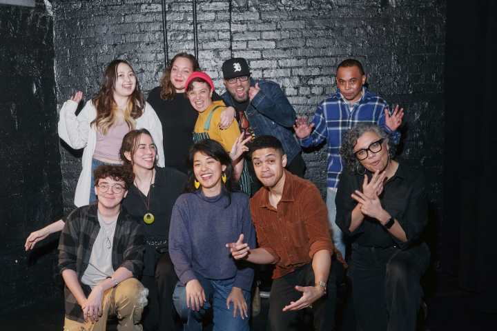 The performers together in a group photo