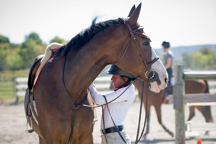 Jada Davis '20 - ILRies ride with Cornell equestrian team