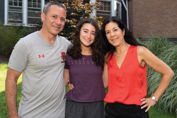 Dawn Levy-Weinstein ’88 (right) with her daughter, Katie '22, and husband, Adam Weinstein, CHE ’88