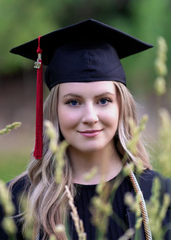 Student in regalia